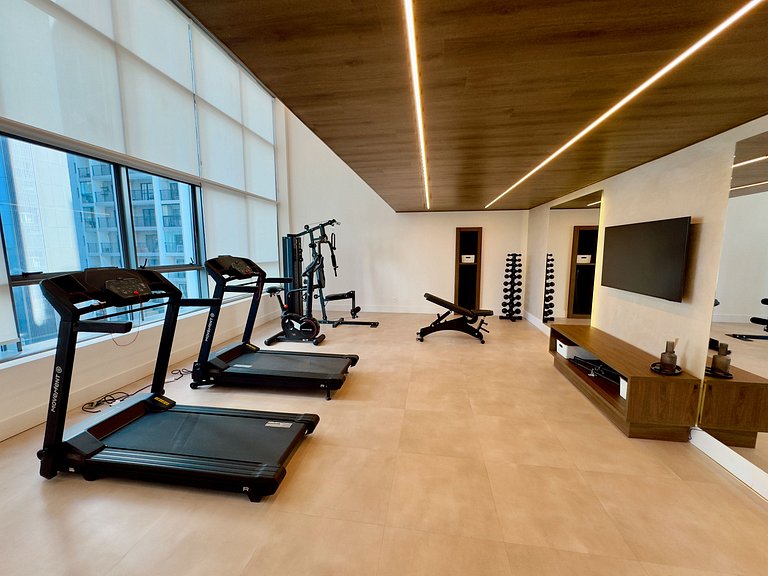 Studio moderno com conforto e praticidade