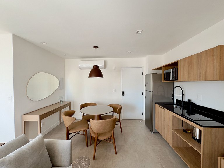 Studio moderno com conforto e praticidade