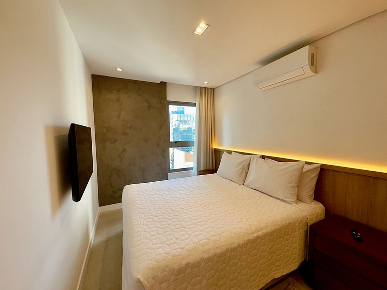 Apto com 2 quartos design e conforto em Pinheiros