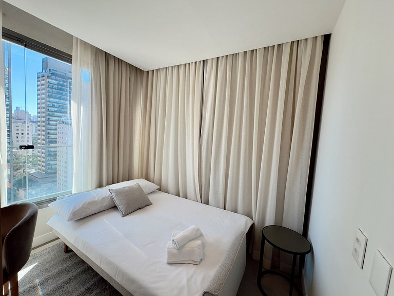 Apto com 2 quartos design e conforto em Pinheiros