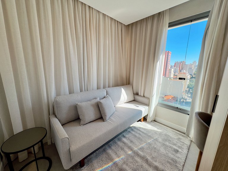 Apto com 2 quartos design e conforto em Pinheiros