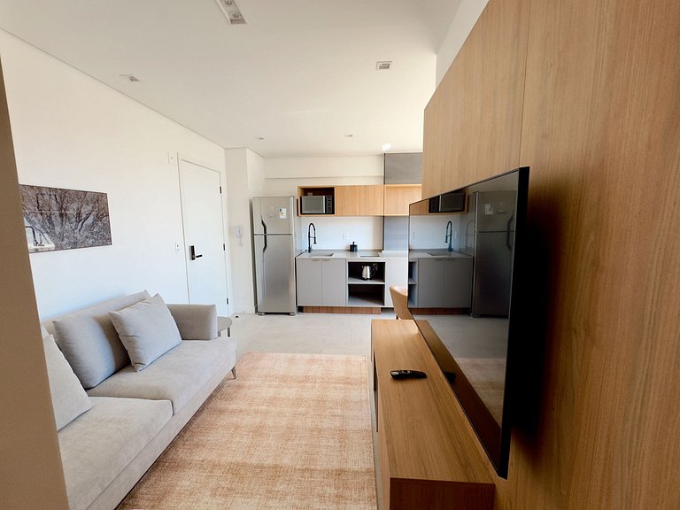 Apto com 2 quartos design e conforto em Pinheiros