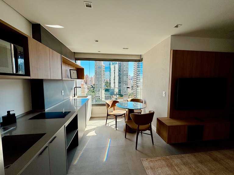 Apto com 2 quartos design e conforto em Pinheiros